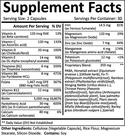 Folexin supplement facts