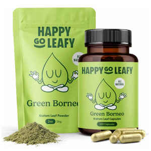 Happygoleafy Green Borneo Kratom
