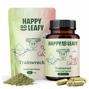 Happygoleafy Trainwreck Kratom 